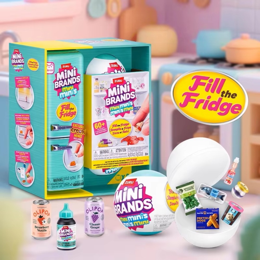 Baby Food Toy - ZURU Mini Brands Refrigerator Ball Surprise