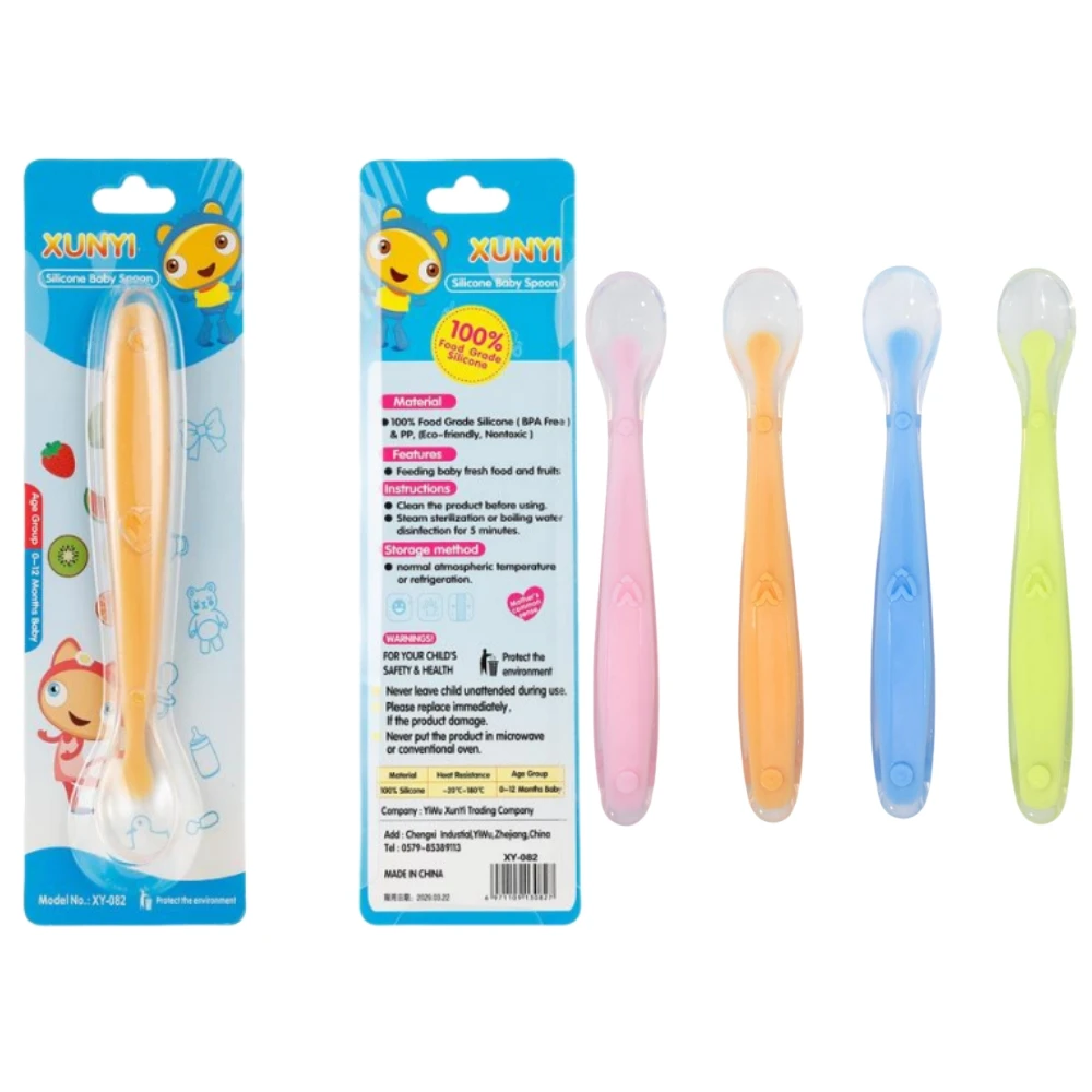 Baby Food Nutrition - Baby Spoons Soft Silicone Toddler Complementary