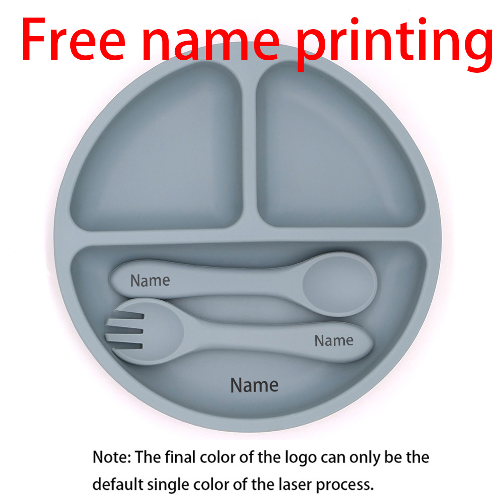 Baby Food Game - Free Name Printing Silicone Children's Tableware