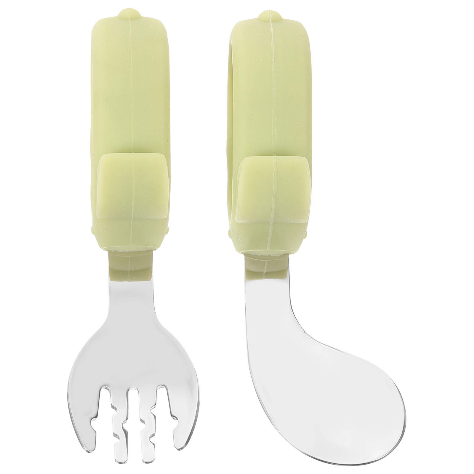 Self Feed Spoon - 1Set Toddler Spoon and Fork Set