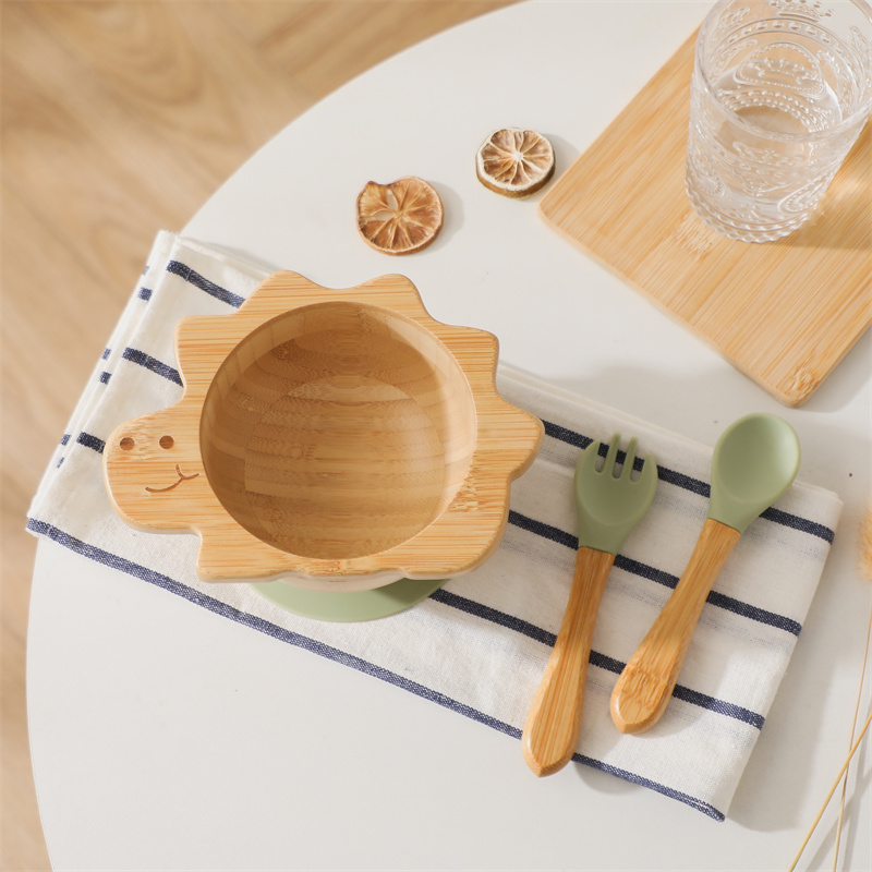 Baby Wooden Tableware Set Dino - Baby Food Grater avaliação e preço