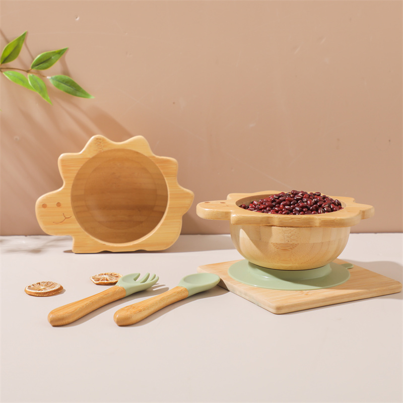 Baby Wooden Tableware Set Dino - Baby Food Grater avaliação e preço