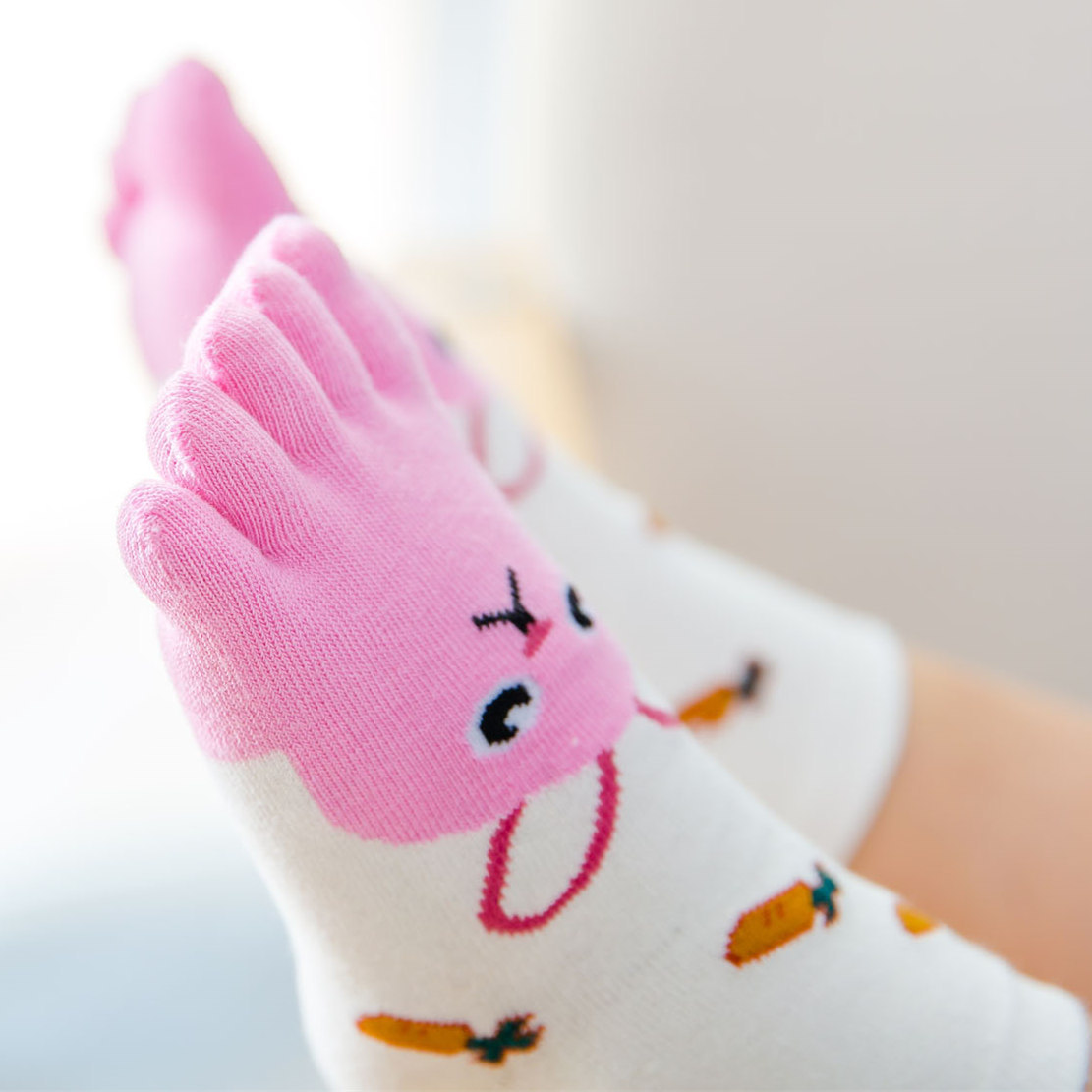 5 Pairs Children Cartoon Socks - Baby Food Dogs avaliação e preço