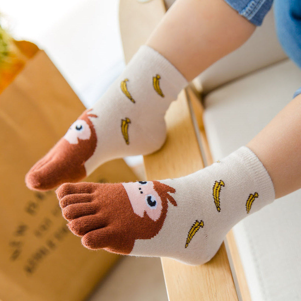 5 Pairs Children Cartoon Socks - Baby Food Dogs avaliação e preço