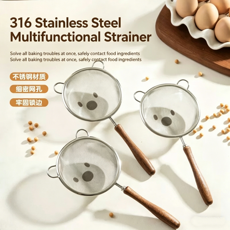 Fine filter strainer, new 304  - Baby Food Strainer avaliação e preço