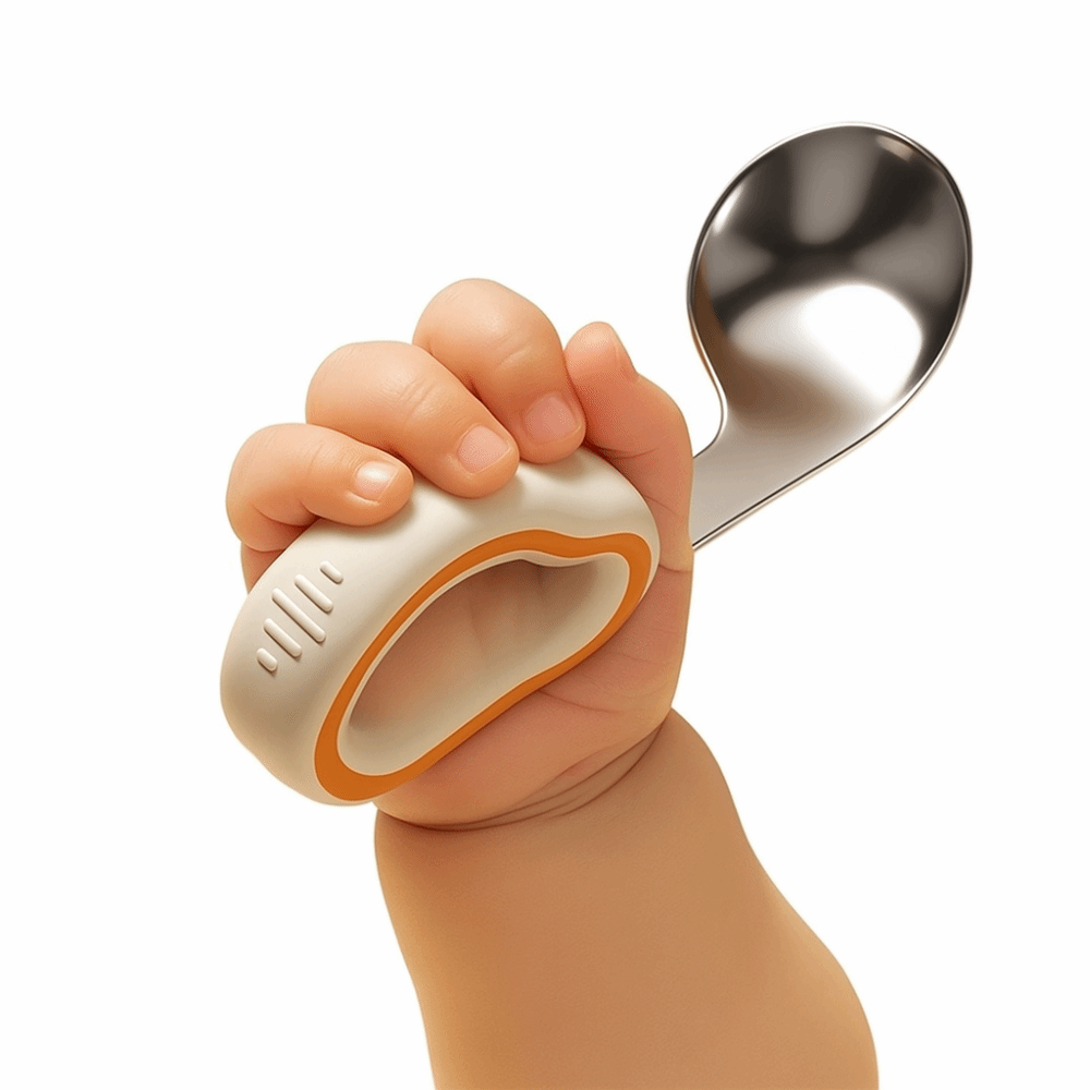 Silicone Baby Fork and Spoon S - Self Feed Spoon avaliação e preço