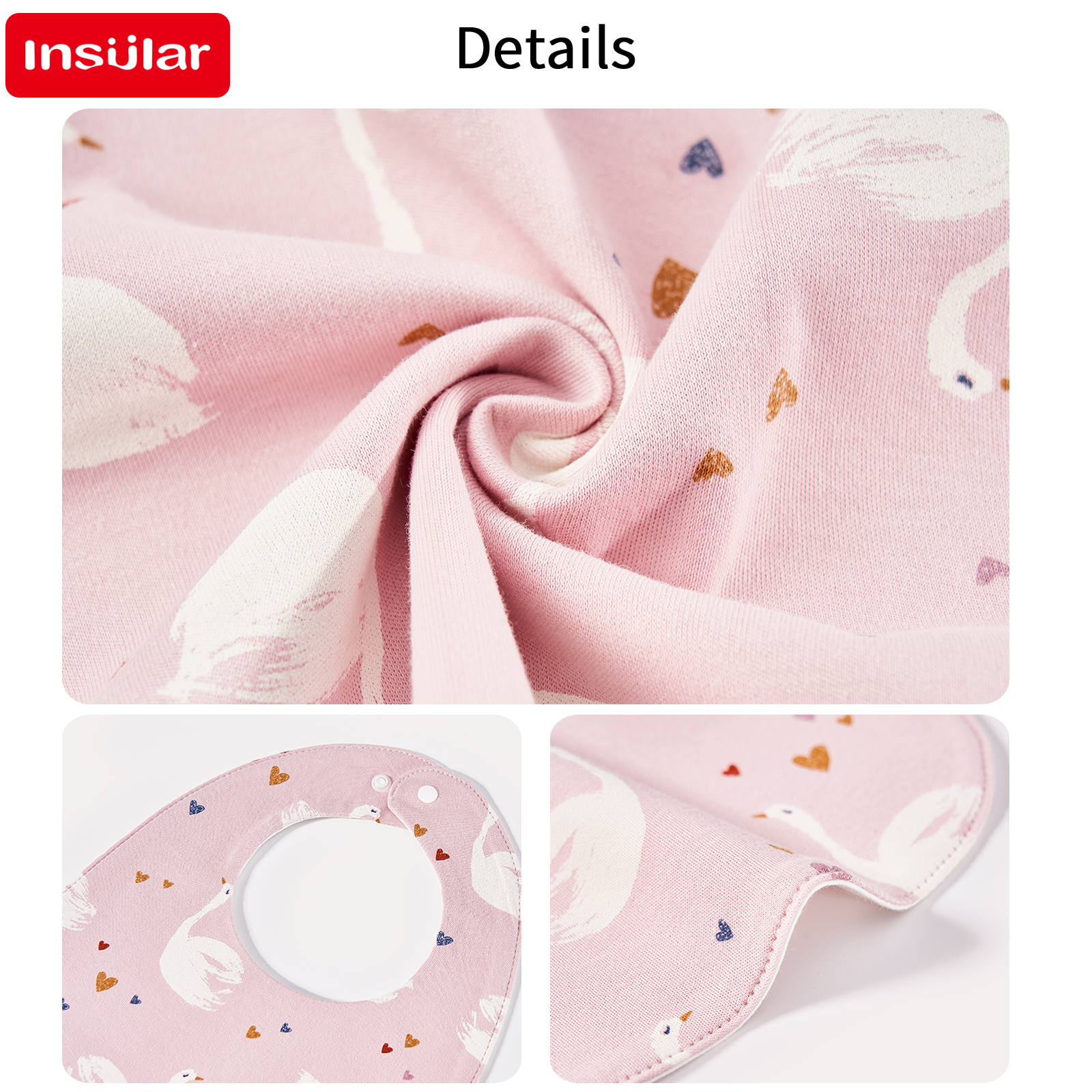 INSULAR 1pc Baby Bibs Burp Clo - Baby Rice Food avaliação e preço