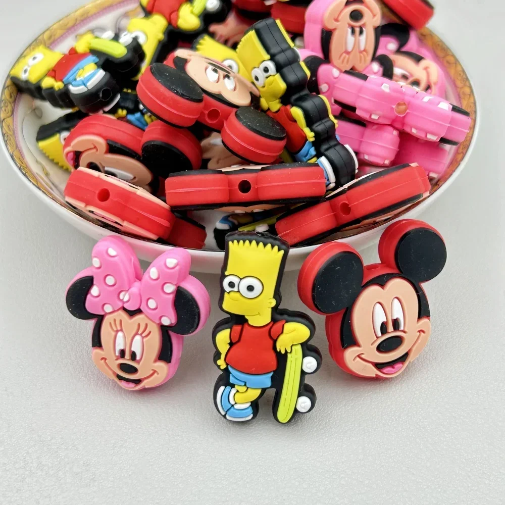 10PC DIY Cartoon Mini Silicone - Baby Food Toy avaliação e preço