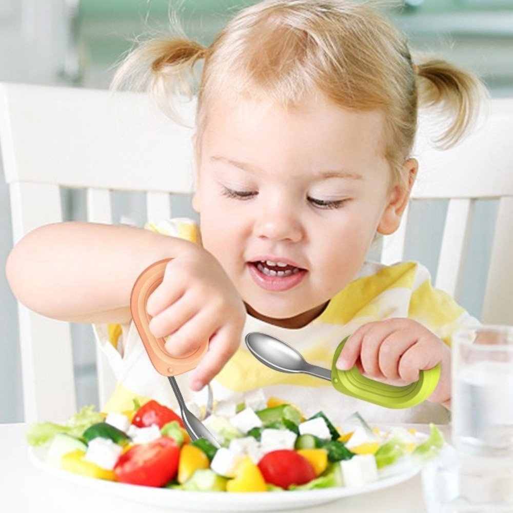 Silicone Handle Baby Silicone  - Self Feed Spoon avaliação e preço