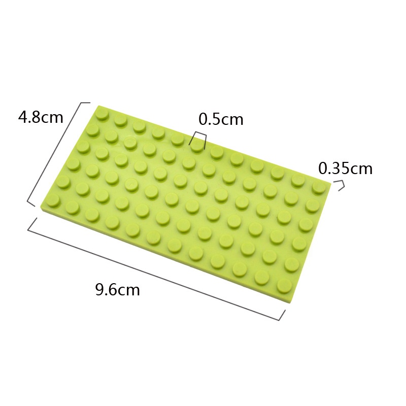 10PCS 6X12 Dots Base Plate Cla - Baby Food Eat avaliação e preço