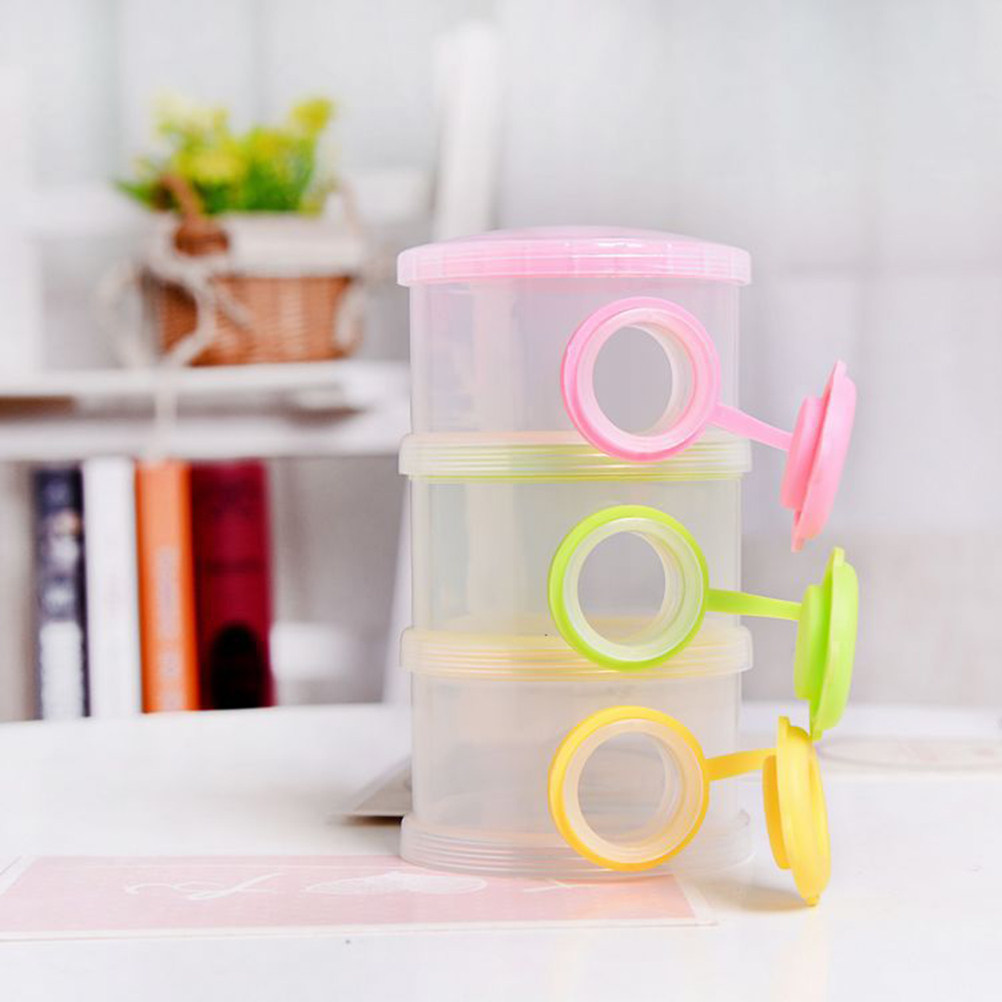 3 Layer Stackable Baby Formula - Baby Food For Travelling avaliação e preço