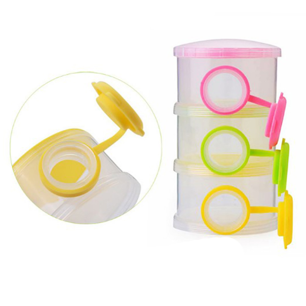 3 Layer Stackable Baby Formula - Baby Food For Travelling avaliação e preço