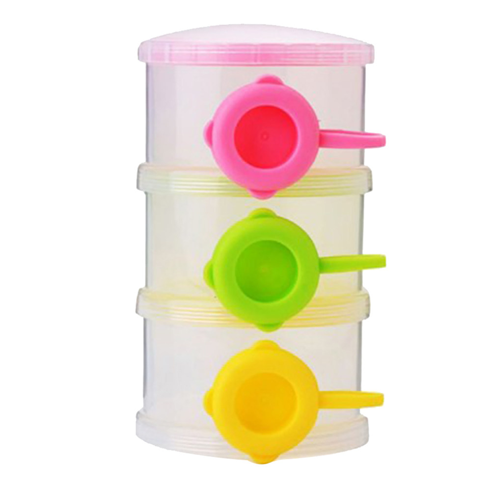 3 Layer Stackable Baby Formula - Baby Food For Travelling avaliação e preço