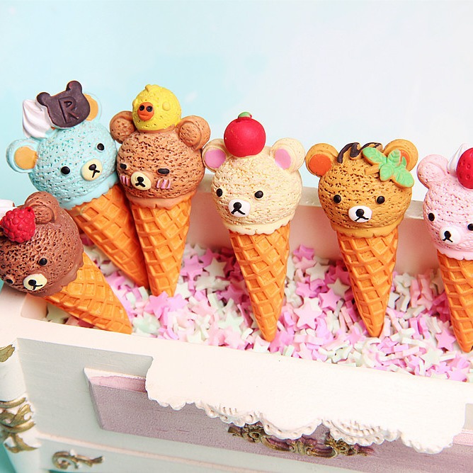 Rilakkuma Ice Cream Action Fig - Baby Food Toy avaliação e preço