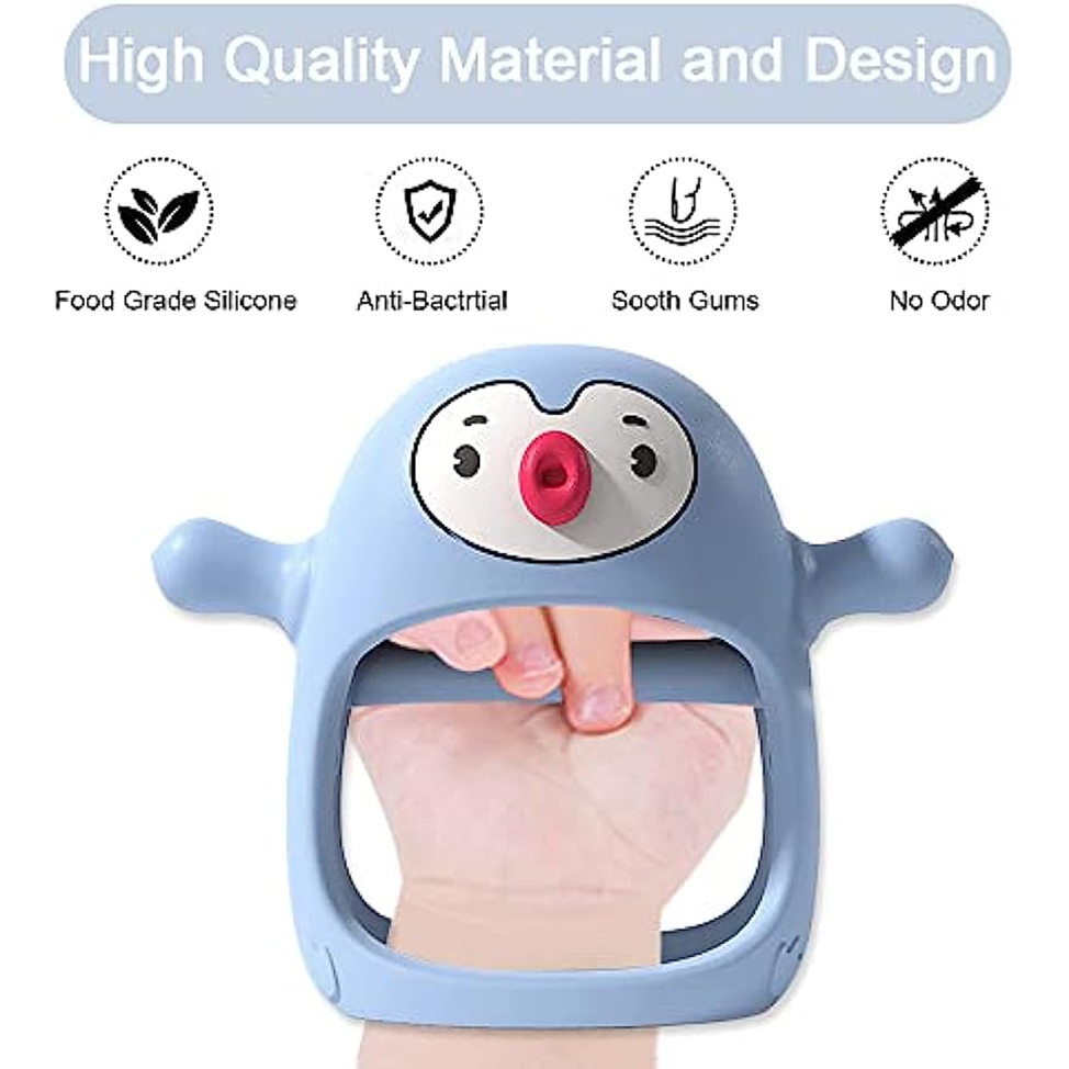 Never Drop Silicone Teething T - Baby Food Pacifier avaliação e preço