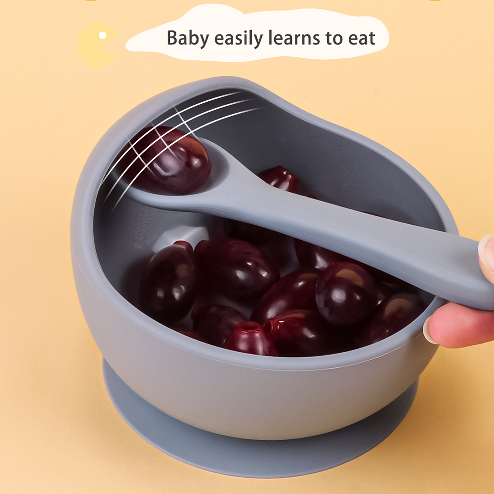 2PC Silicone Sucker Bowl Feedi - Baby Food Equipment avaliação e preço