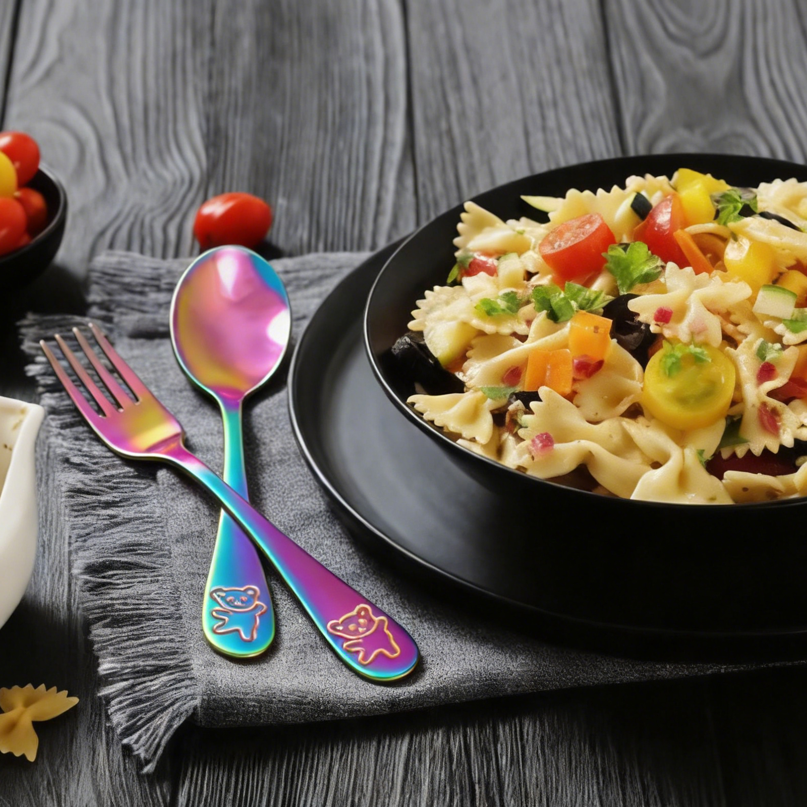 10Pcs Children's Forks and Spo - Self Feed Spoon avaliação e preço