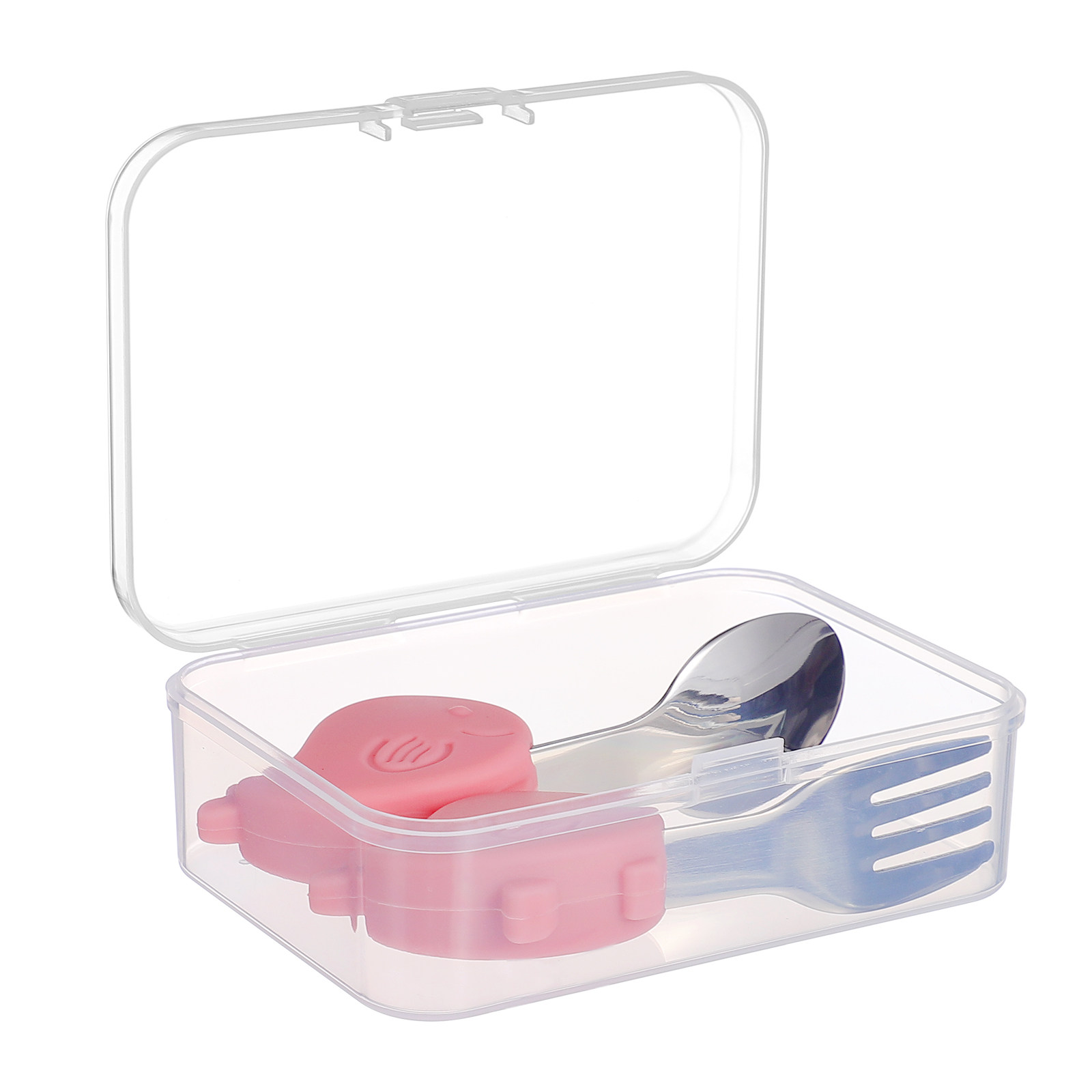 1Set Baby Cutlery Set Light Co - Self Feed Spoon avaliação e preço