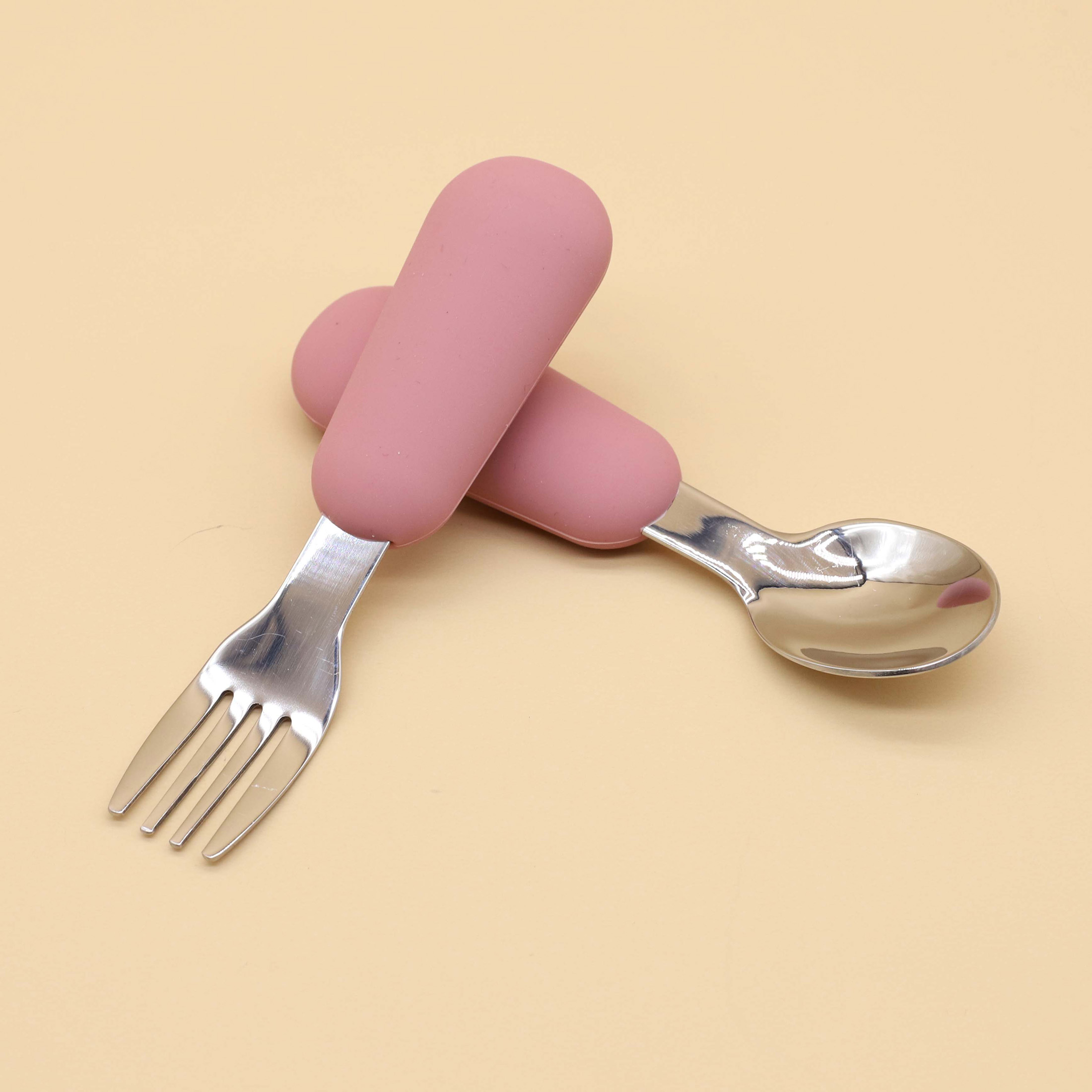 Silicone stainless steel spoon - Baby Food Nutrition avaliação e preço