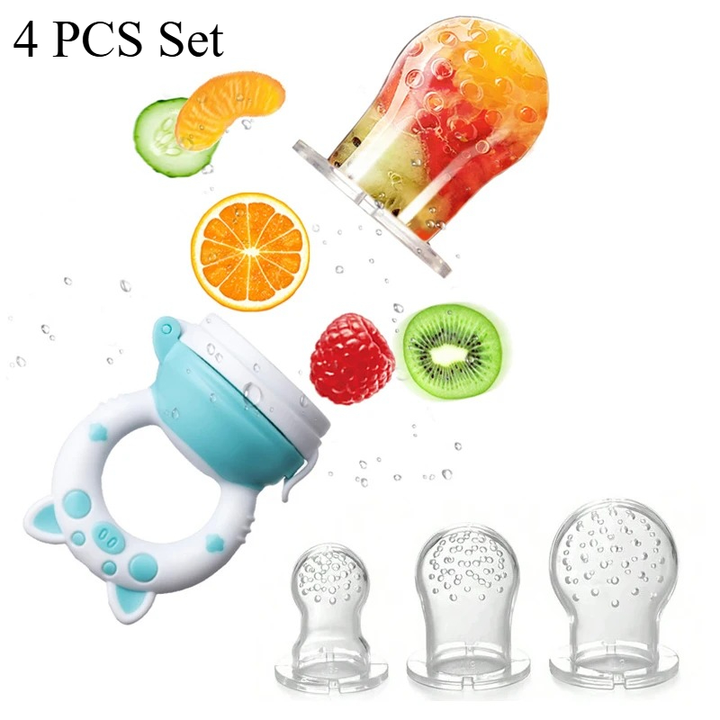 4pcs/set Silicone Fruit & Vege - Baby Food Nutrition avaliação e preço