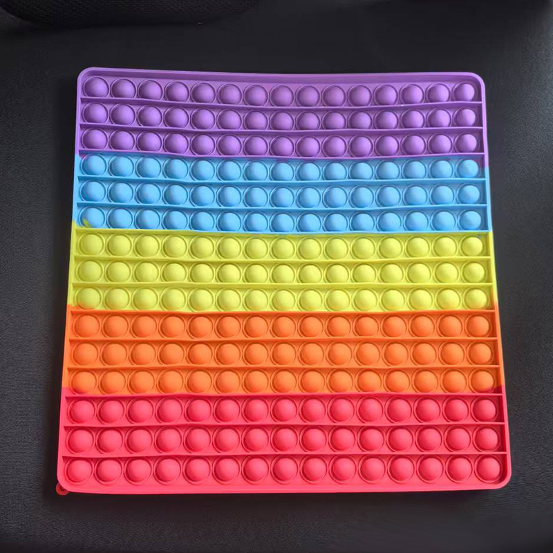 Jumbo 30CM Square Rainbow Push - Baby Food Eat avaliação e preço