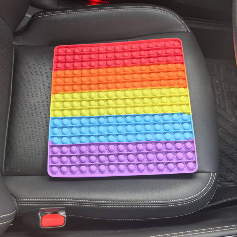 Jumbo 30CM Square Rainbow Push - Baby Food Eat avaliação e preço
