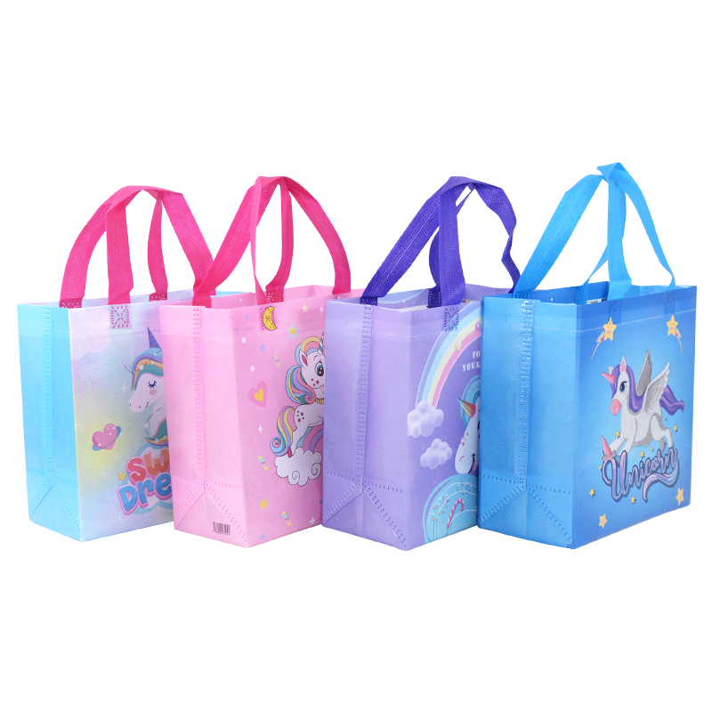 4Pcs Cartoon Unicorn Gift Bags - Baby Food Bag avaliação e preço