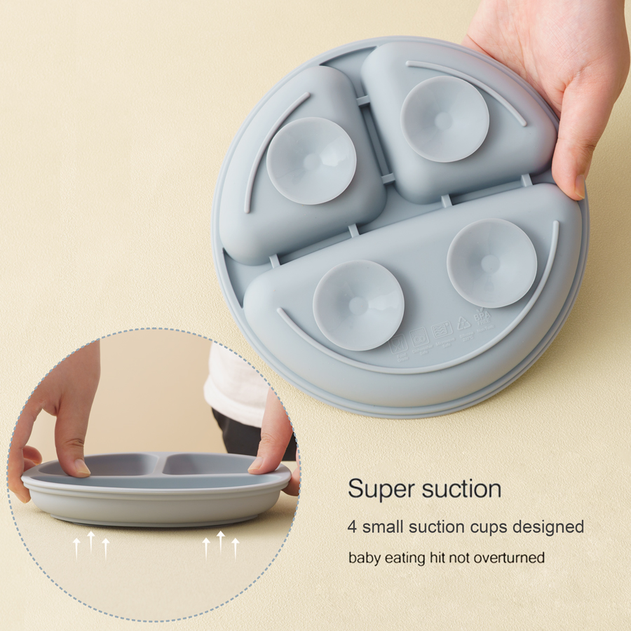 5Pcs Baby Silicone Feeding Set - Baby Food Game avaliação e preço