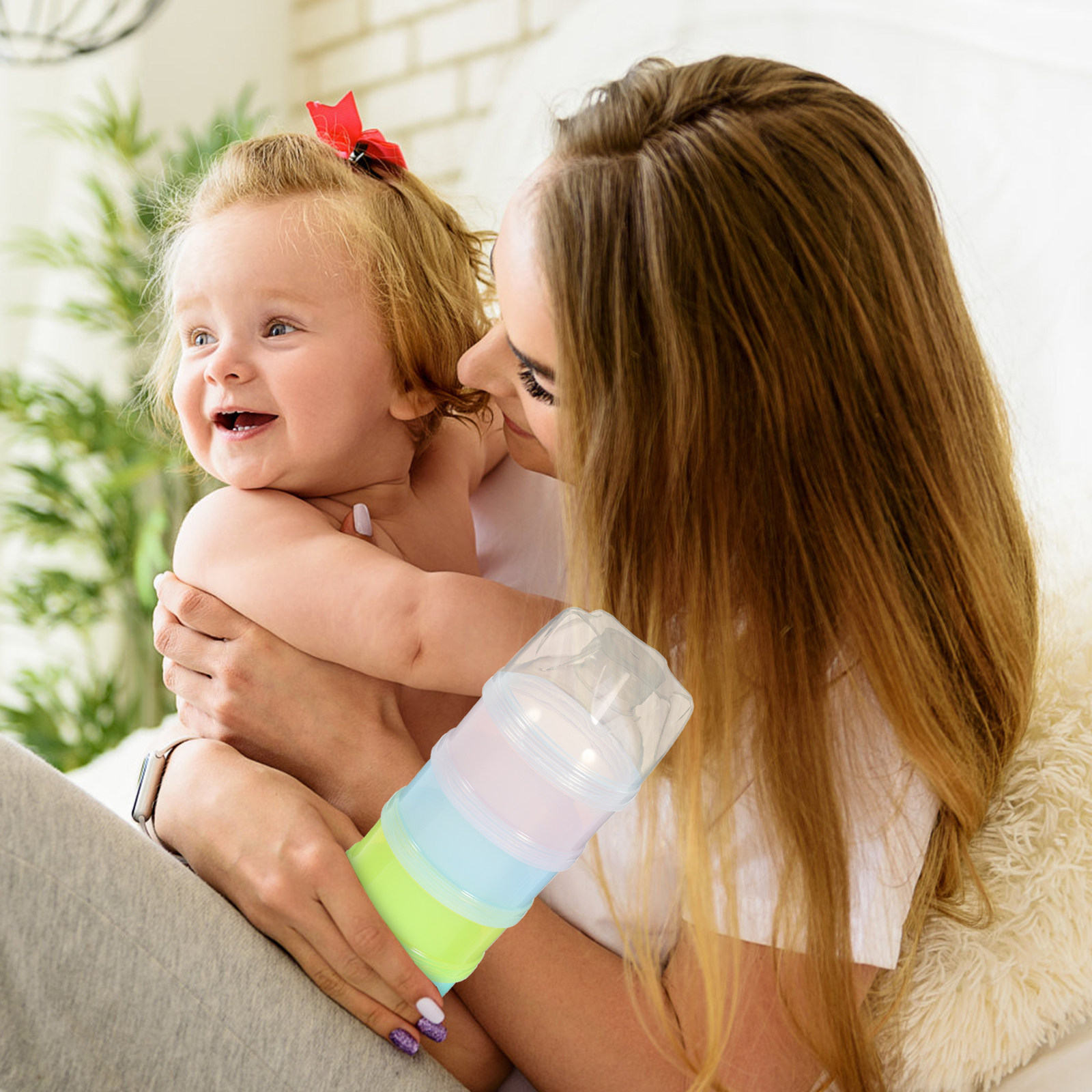 4-Layer Stackable Baby Formula - Baby Food For Travelling avaliação e preço