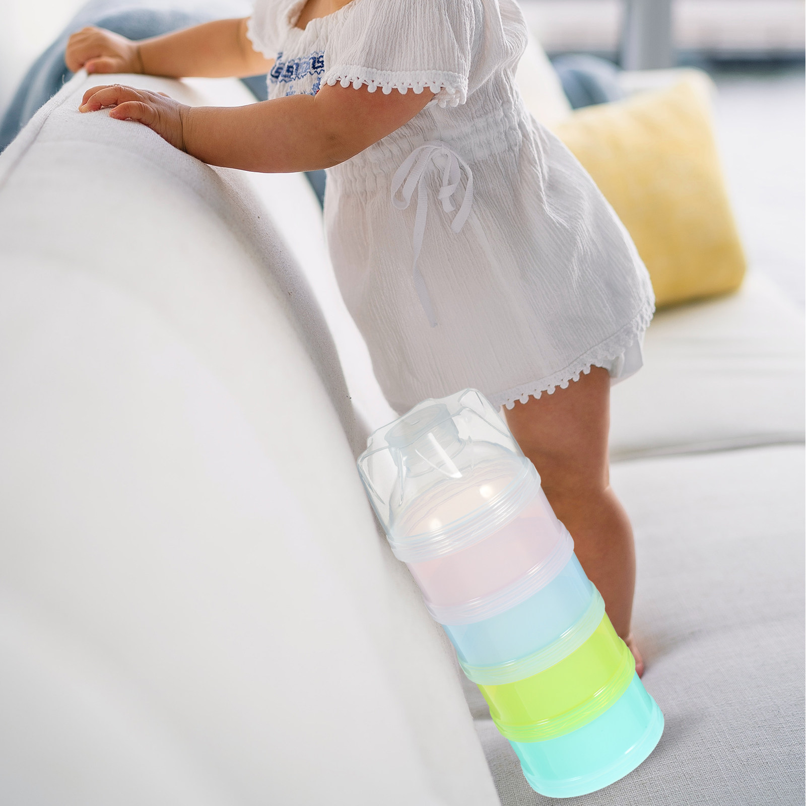 4-Layer Stackable Baby Formula - Baby Food For Travelling avaliação e preço
