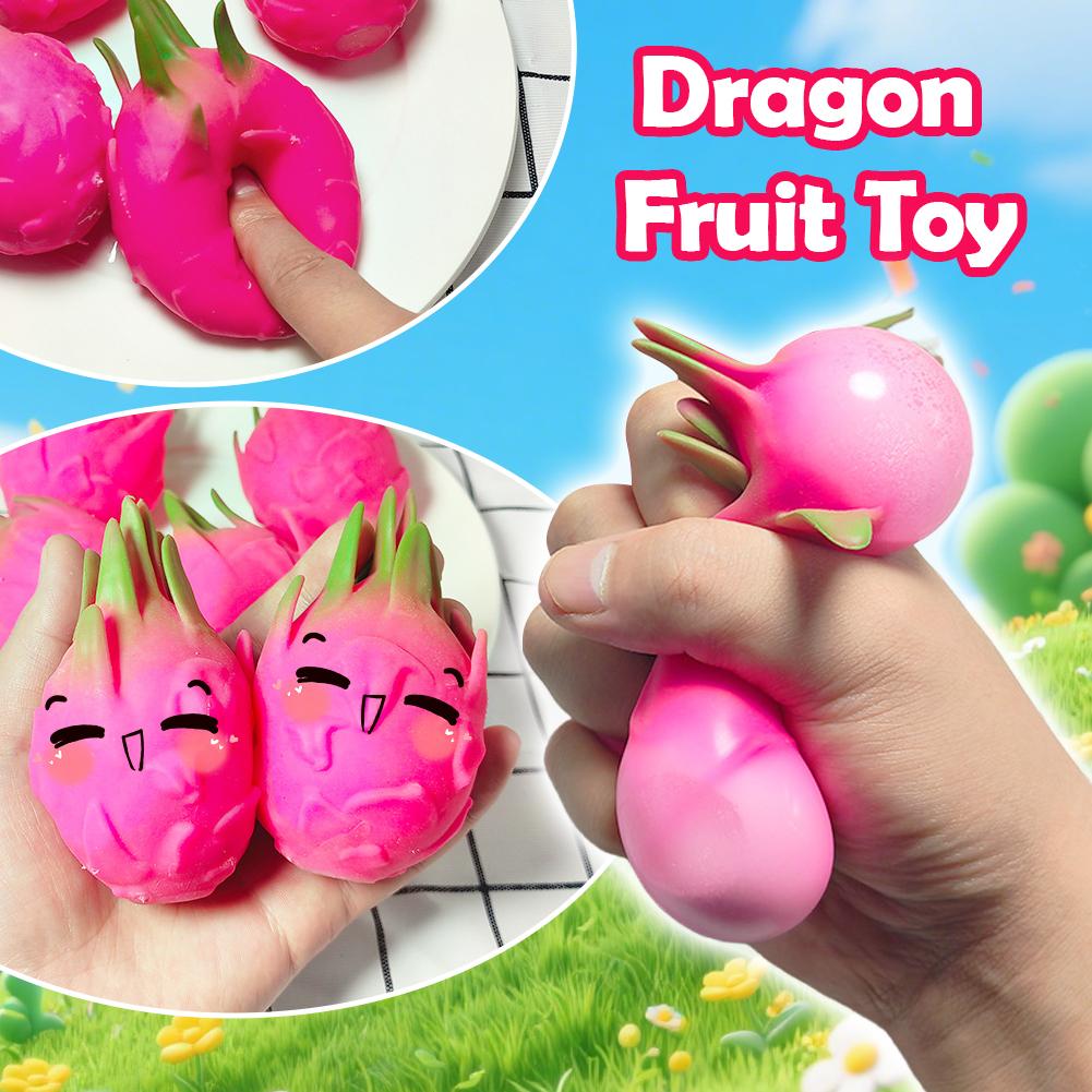 Dragon Fruit Squish Ball Gift  - Baby Food Toy avaliação e preço
