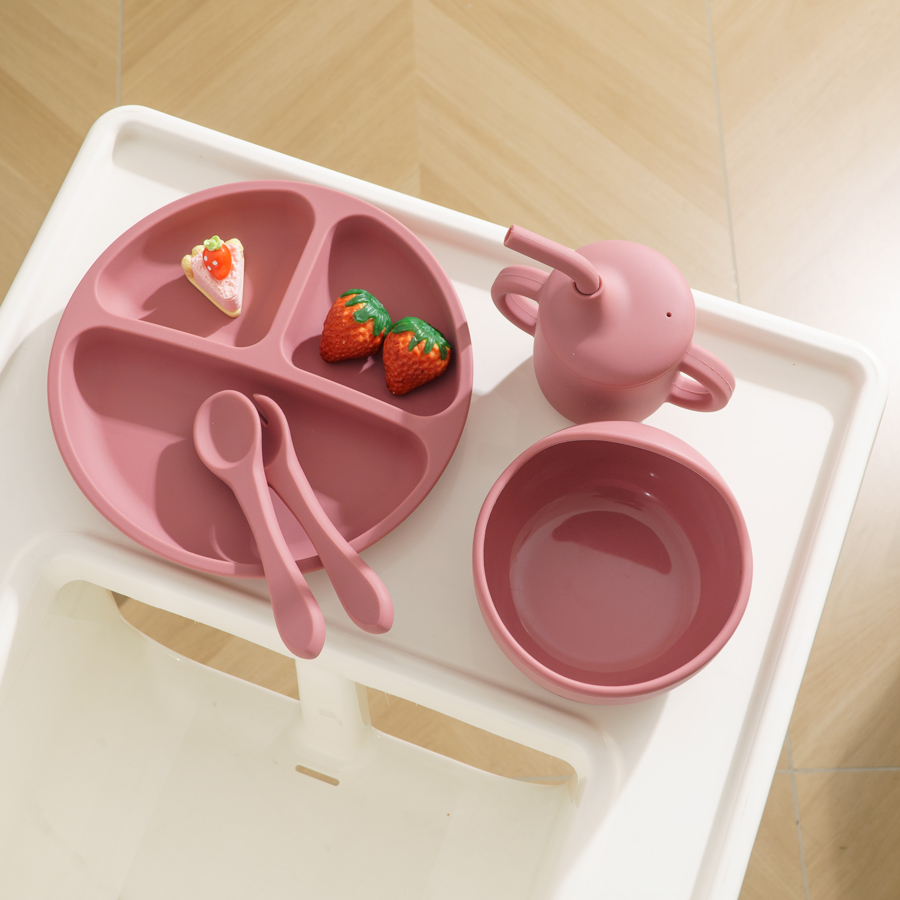 5PCS Baby Silicone Tableware S - Baby Food Grater avaliação e preço
