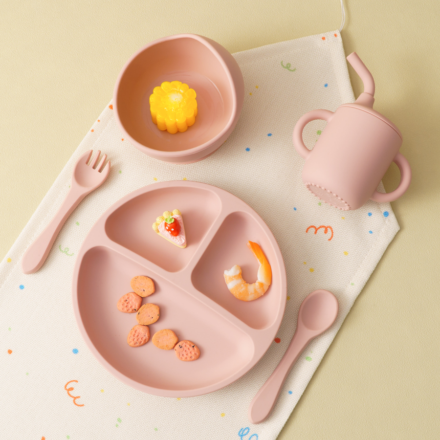 5PCS Baby Silicone Tableware S - Baby Food Grater avaliação e preço
