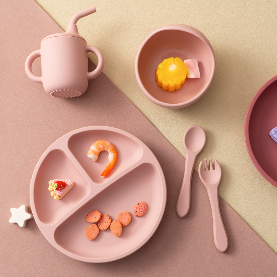 5PCS Baby Silicone Tableware S - Baby Food Grater avaliação e preço