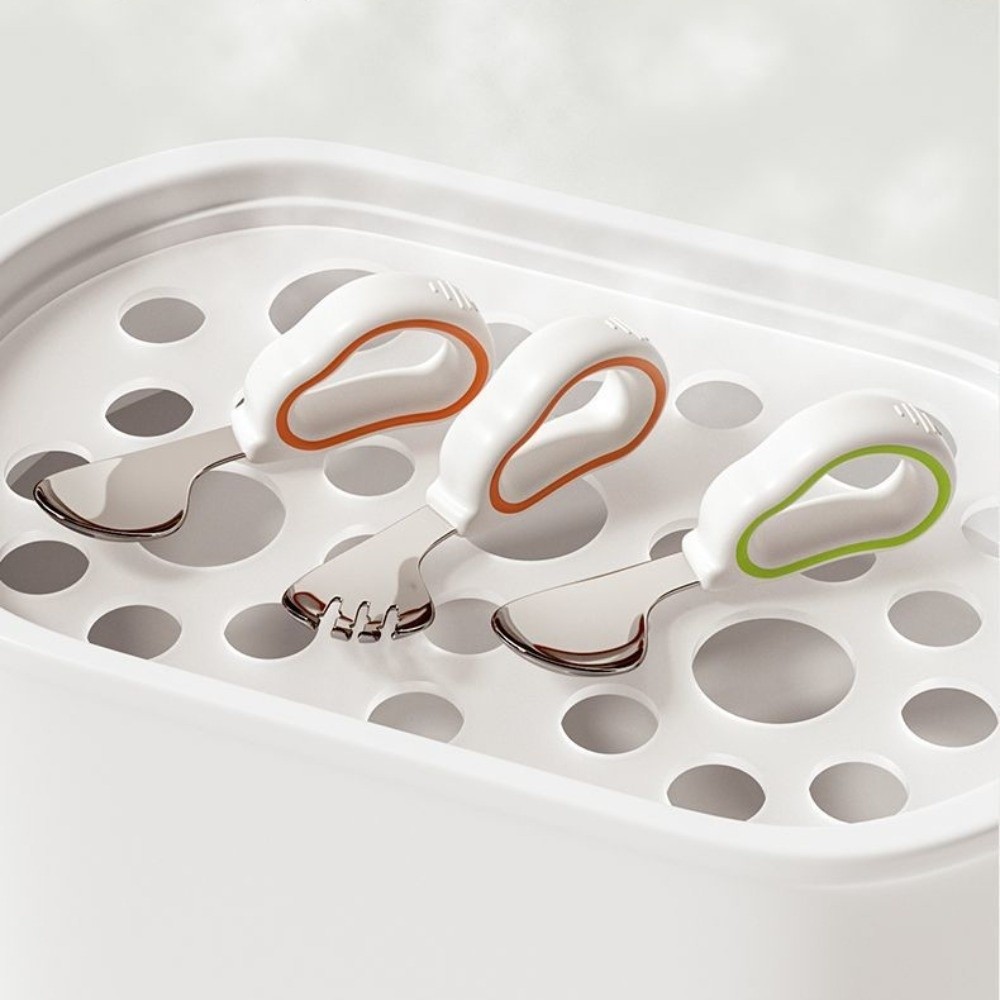 Silicone Baby Fork and Spoon S - Self Feed Spoon avaliação e preço