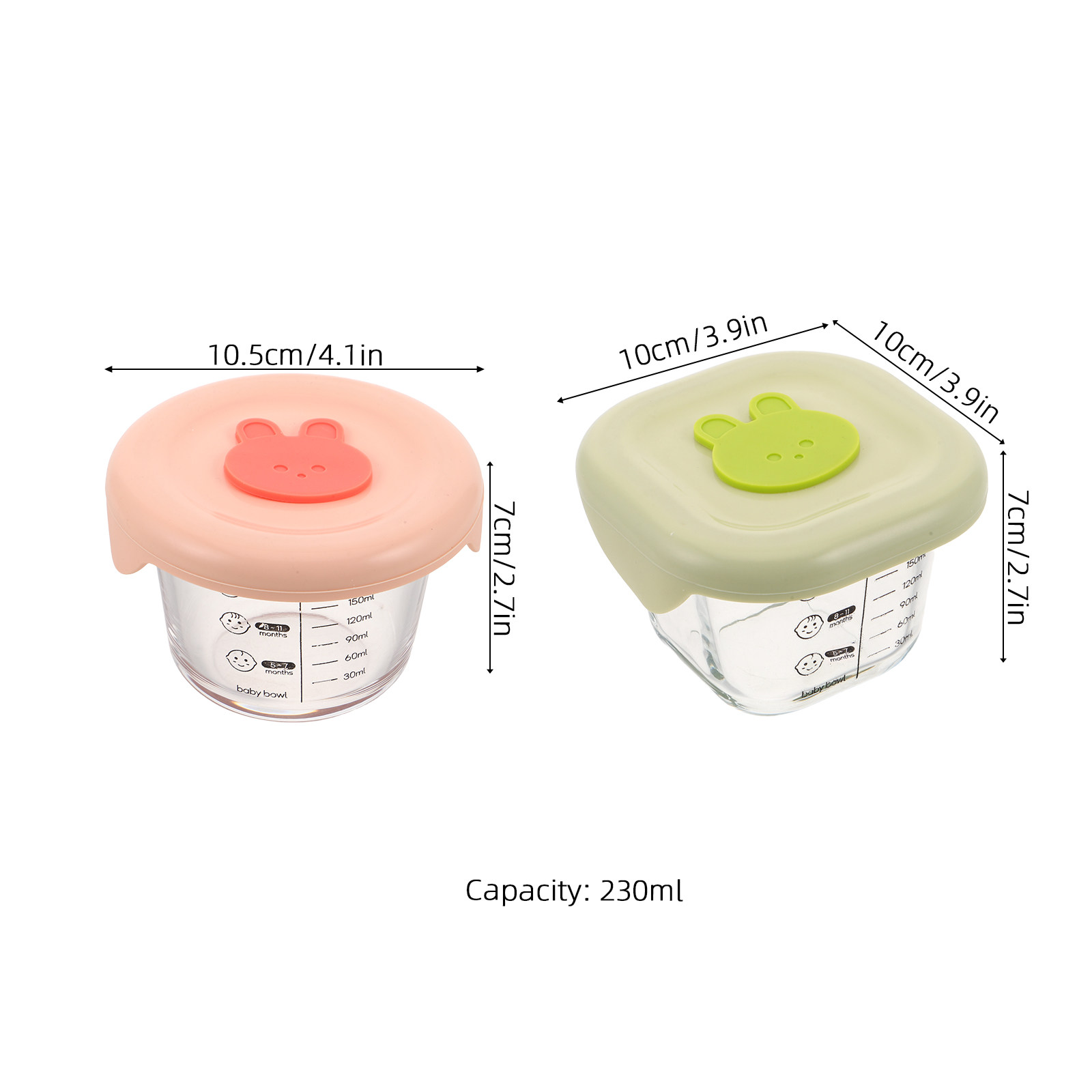2Pcs Baby Food Storage Contain - Baby Food For Travelling avaliação e preço