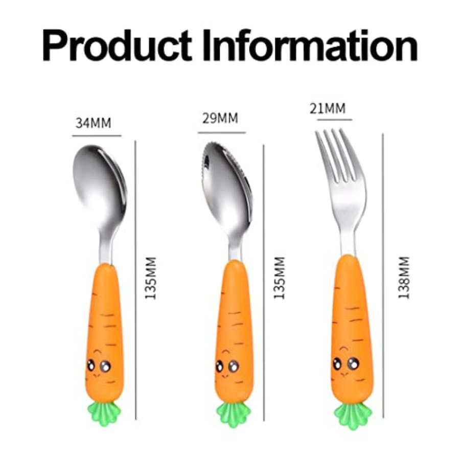 Travel Cutlery Set for Toddler - Self Feed Spoon avaliação e preço