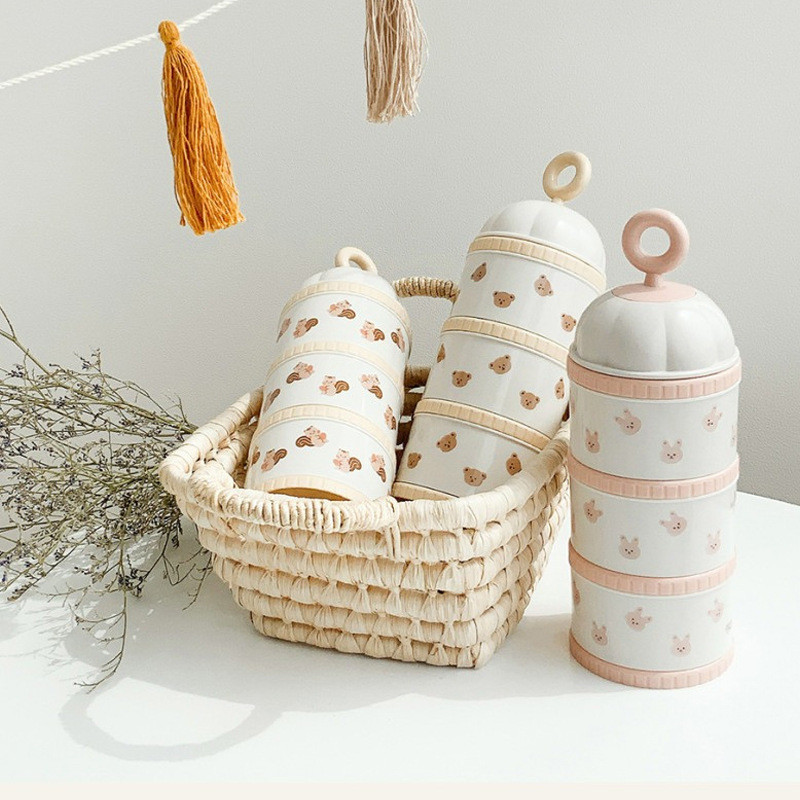 Cute Bear Milk Powder Box Baby - Puree Baby Food avaliação e preço