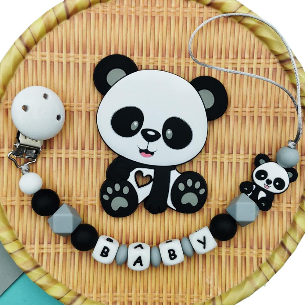 Panda Customized English Silic - Baby Food Teether avaliação e preço