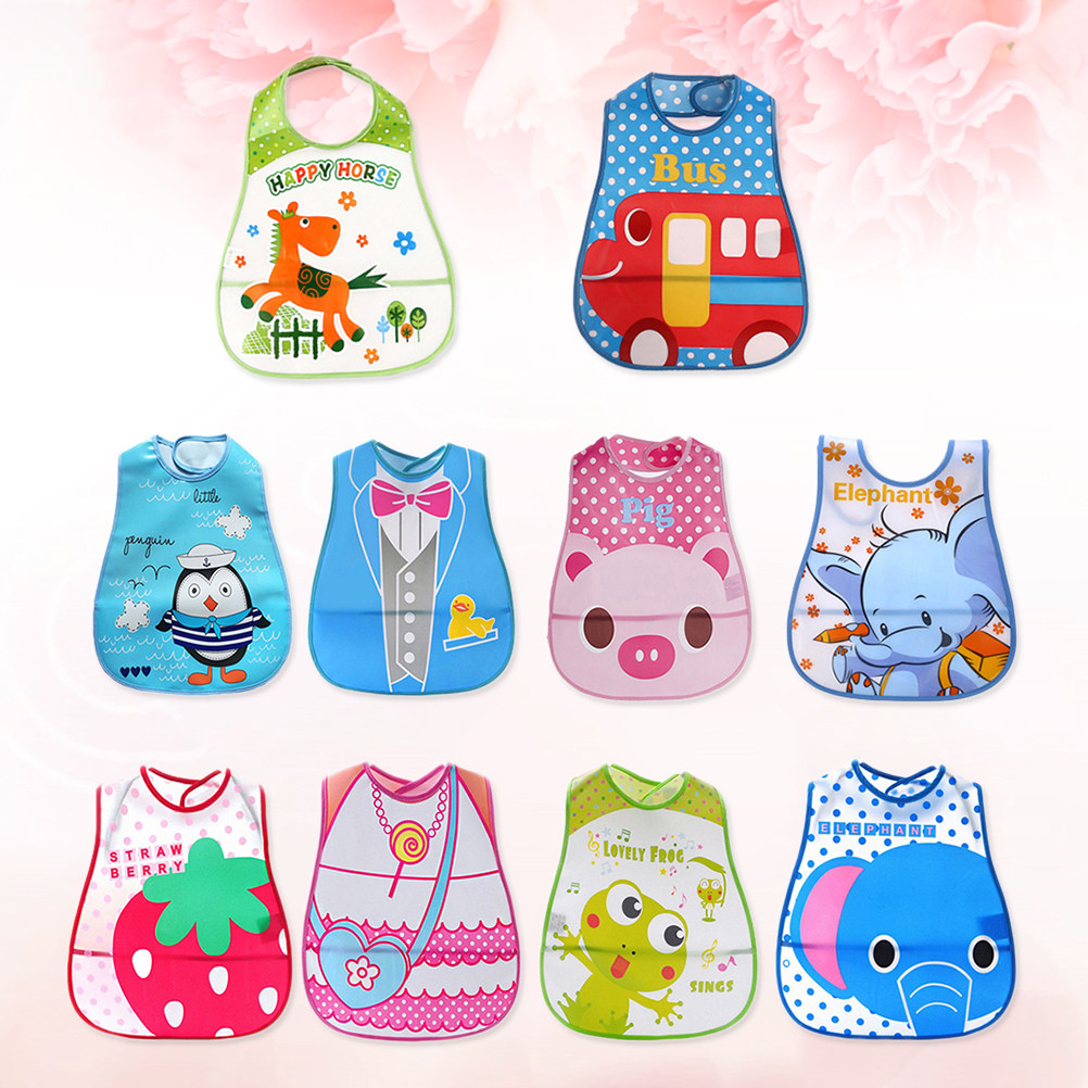 10 Pcs Baby Drool Bibs Food Fe - Baby Food Eat avaliação e preço