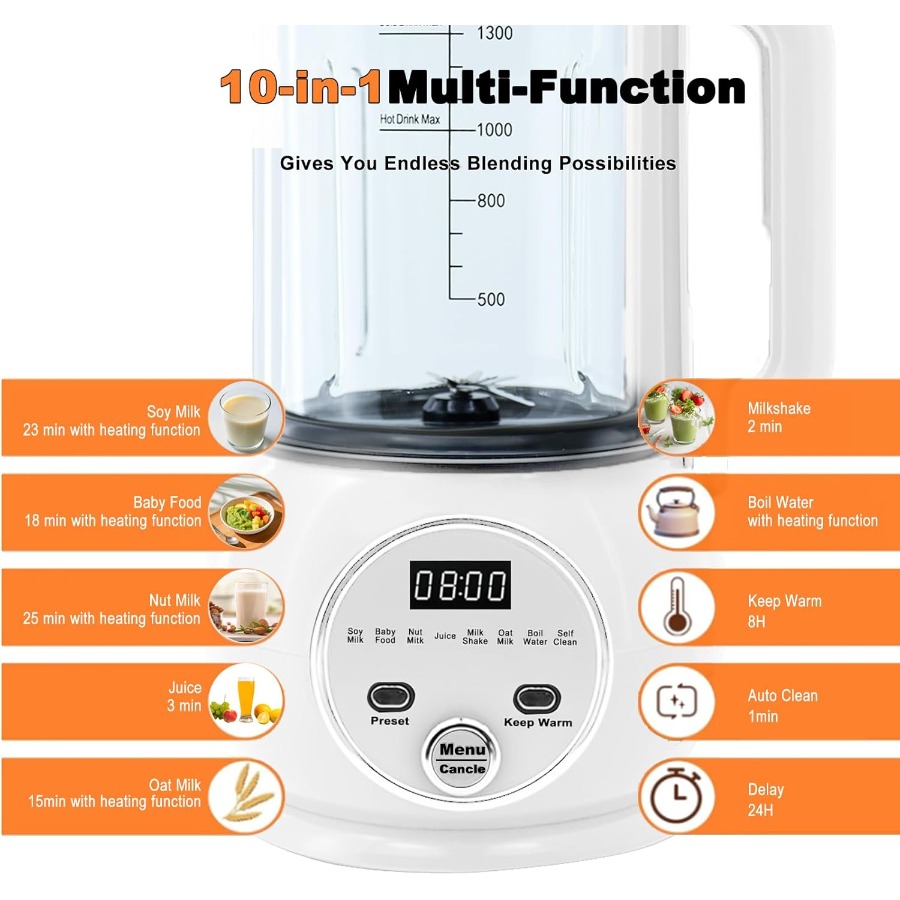 10 in 1 Nut Milk Maker Hot Ble - Baby Food Oats avaliação e preço