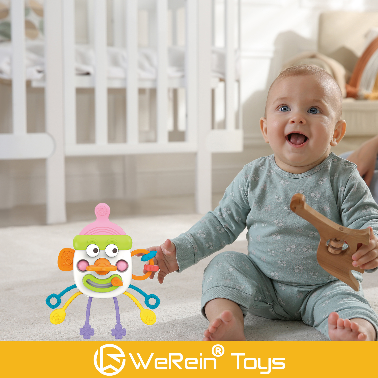 Cute Bottle Shaped Pull-out To - Baby Food Teether avaliação e preço