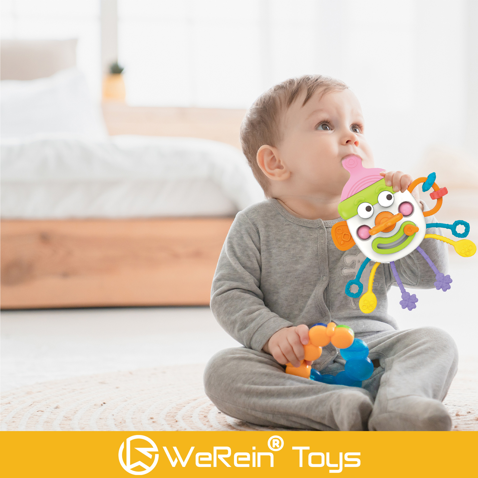 Cute Bottle Shaped Pull-out To - Baby Food Teether avaliação e preço