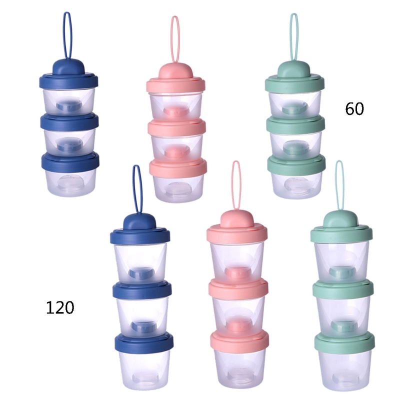 60ml/120ml Milk Powder Storage - Puree Baby Food avaliação e preço