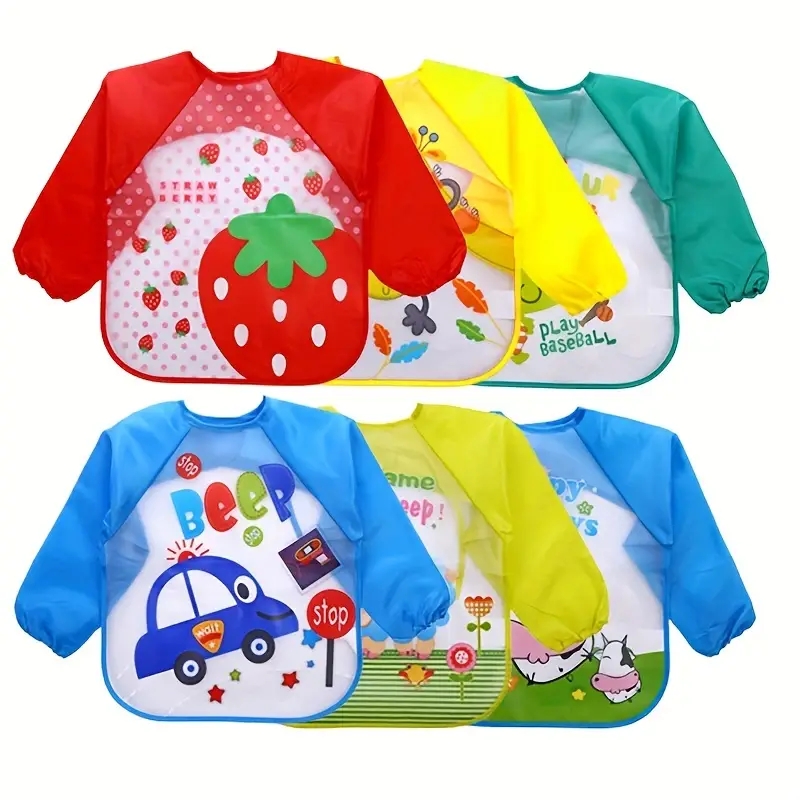 Waterproof EVA Full Sleeve Bab - Baby Food Eat avaliação e preço