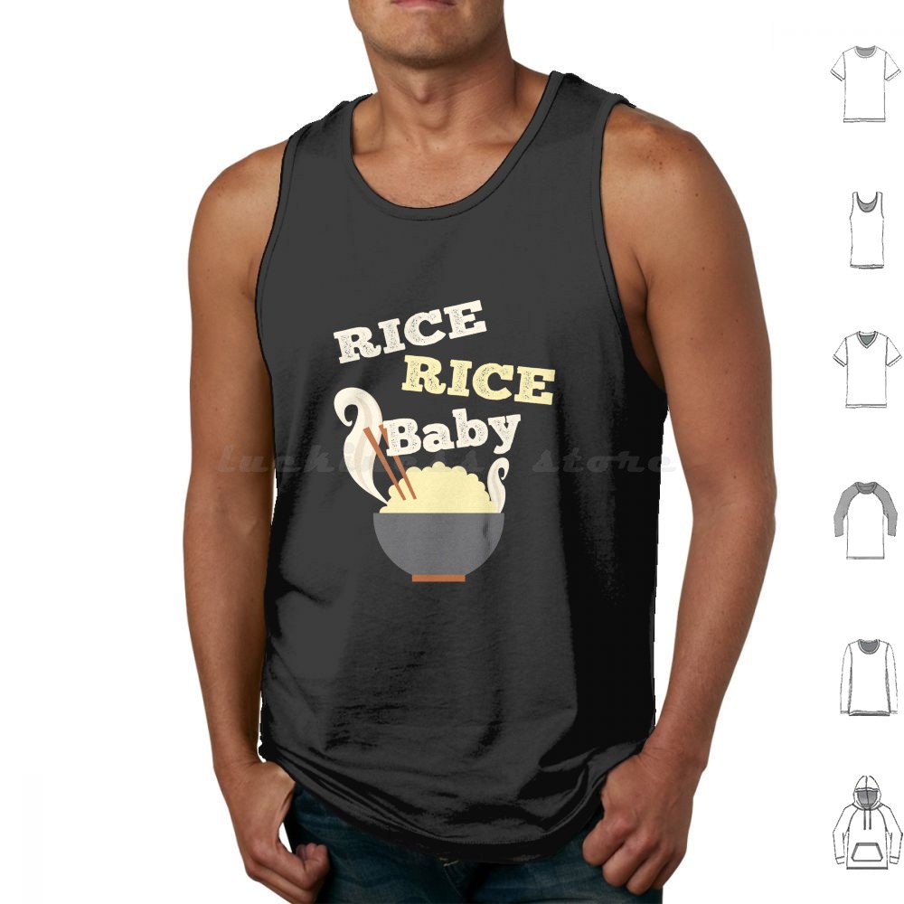Rice Rice Baby Tank Tops Print - Baby Rice Food avaliação e preço