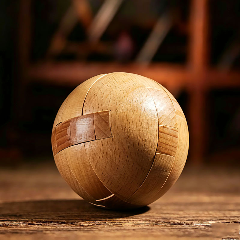 Classic Wooden Puzzle Ball Mag - Baby Food Game avaliação e preço