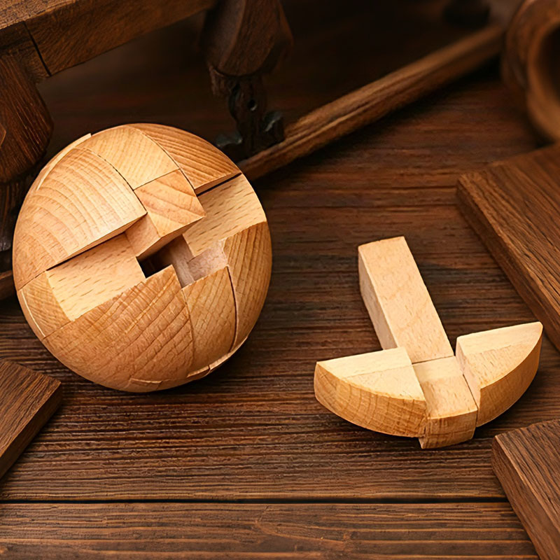 Classic Wooden Puzzle Ball Mag - Baby Food Game avaliação e preço