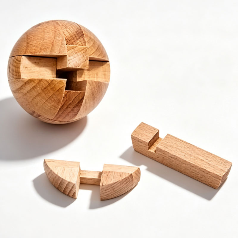 Classic Wooden Puzzle Ball Mag - Baby Food Game avaliação e preço