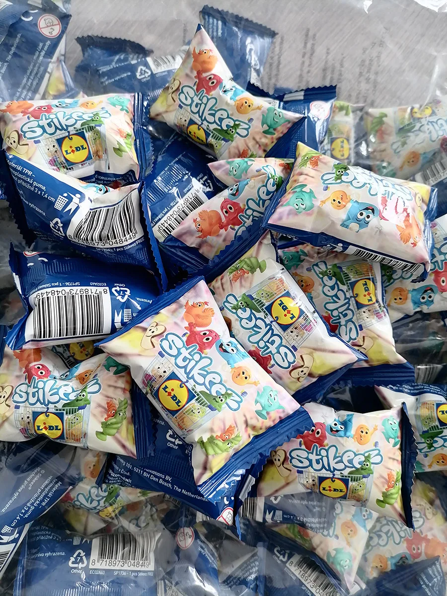 Cute Coles Stikeez Lidl Figure - Baby Food Toy avaliação e preço